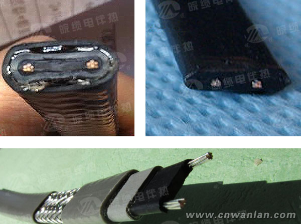 电伴热带偏心与不偏心的对比图